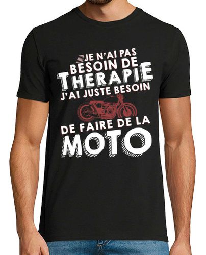 Camiseta la terapia de motocicleta retro - latostadora.com - Modalova