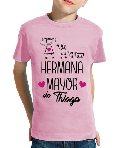 Camiseta Niño Manga Corta Hermana mayor de... Niño, manga corta, rosa laTostadora - latostadora.com - Modalova