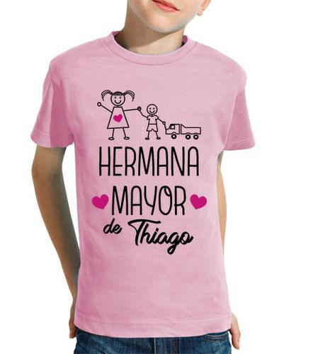 Camiseta niños Hermana mayor de... Niño, manga corta, rosa - latostadora.com - Modalova