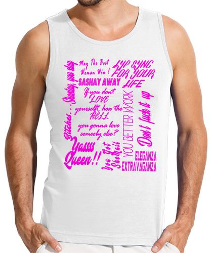 Camiseta Hombre Sin Mangas RuPaul Drag Race - Best quotes - Hombre B laTostadora - latostadora.com - Modalova