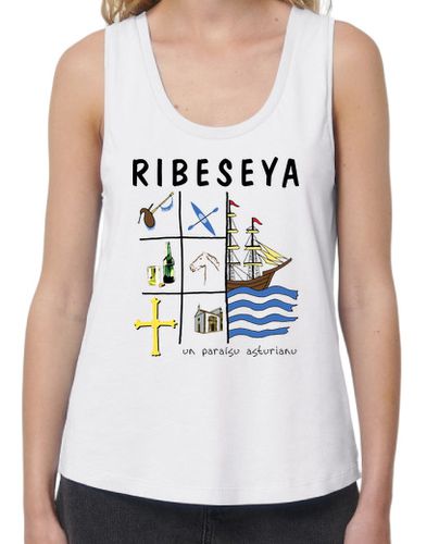 Camiseta mujer Ribeseya - Camiseta de chica de tirantes de corte extra largo y ancho laTostadora - latostadora.com - Modalova