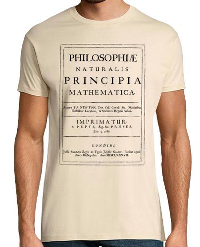 Camiseta Hombre Manga Corta Philosophiae naturalis principia mathematica laTostadora - latostadora.com - Modalova