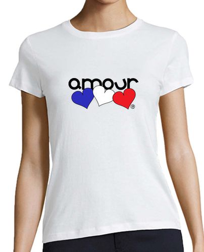 Camiseta Mujer Manga Corta AMOUR - AMOR (FRANCÉS) laTostadora - latostadora.com - Modalova