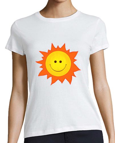 Camiseta mujer dibujos animados sonriente feliz sol - latostadora.com - Modalova