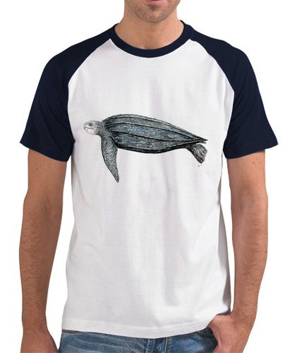 Camiseta Hombre Estilo Béisbol Camiseta tortuga laud (Dermochelys coriacea) laTostadora - latostadora.com - Modalova