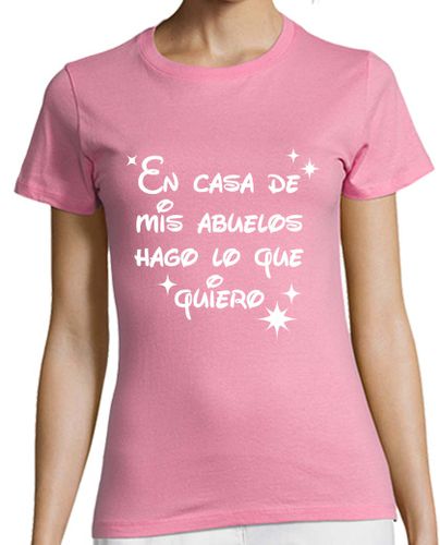 Camiseta mujer Nietos y abuelos familia feliz - latostadora.com - Modalova