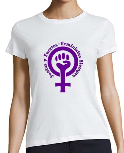 Camiseta mujer Juntas y Fuertes - símbolo feminista (mo laTostadora - latostadora.com - Modalova