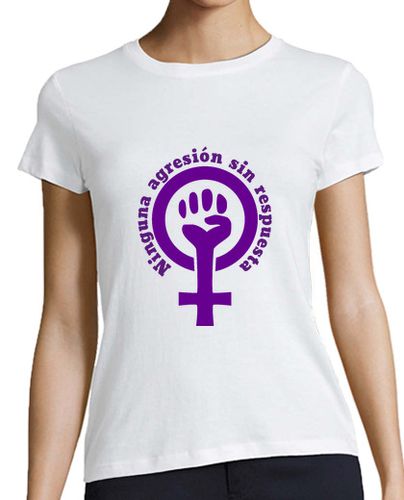 Camiseta mujer Ninguna agresión sin respuesta - Simbolo - latostadora.com - Modalova