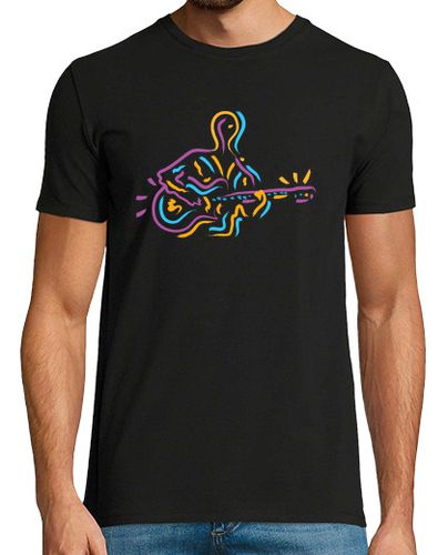 Camiseta guitarrista abstracto moderno - latostadora.com - Modalova