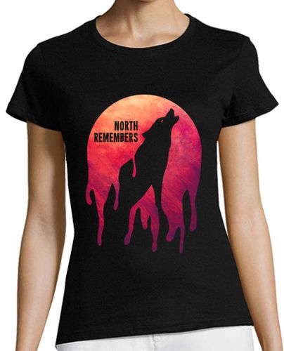 Camiseta mujer El Norte Recuerda Lobo Stark Camiseta - latostadora.com - Modalova