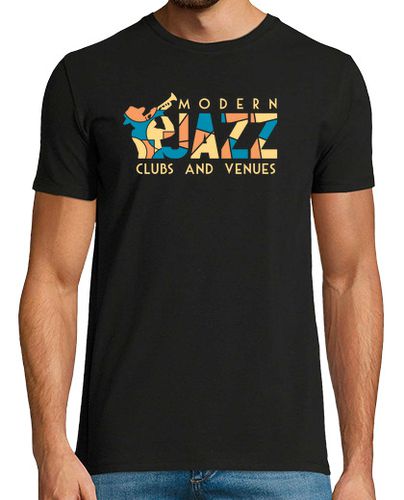 Camiseta Hombre Manga Corta club de jazz estilo art deco laTostadora - latostadora.com - Modalova