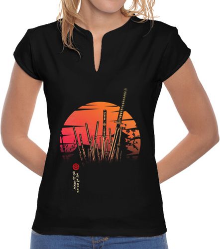 Camiseta Mujer Cuello Mao Samurai Batalla laTostadora - latostadora.com - Modalova