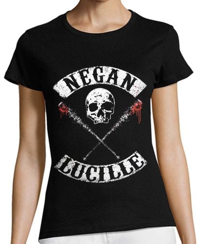 Camiseta mujer Negan y Lucille (The Walking Dead) - latostadora.com - Modalova