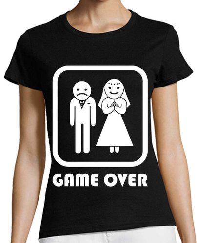 Camiseta mujer Matrimonio Game Over - latostadora.com - Modalova