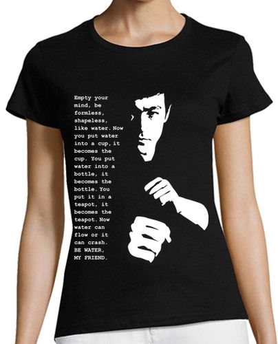 Camiseta mujer Bruce Lee - Be Water My Friend - latostadora.com - Modalova