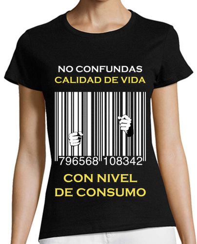 Camiseta mujer Cárcel Código de Barras - latostadora.com - Modalova