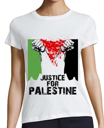 Camiseta mujer Justicia para Palestina - latostadora.com - Modalova