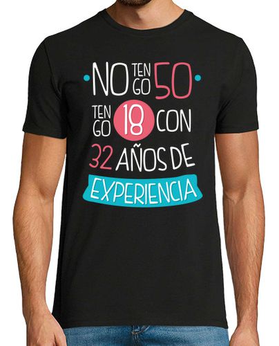 Camiseta 50 años (Mujer) Fondo Oscuro - latostadora.com - Modalova