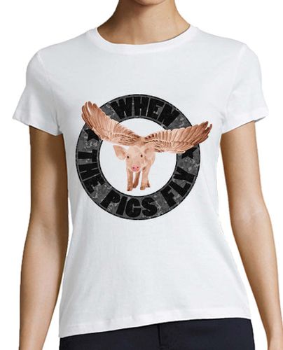 Camiseta mujer When the pigs fly - latostadora.com - Modalova