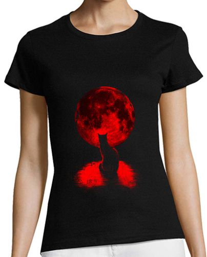 Camiseta Mujer Manga Corta Staring at the Moon laTostadora - latostadora.com - Modalova