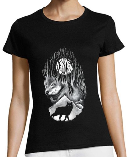 Camiseta mujer Wild Winter Nights - latostadora.com - Modalova
