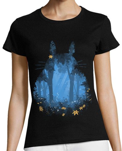 Camiseta mujer azul totoro - latostadora.com - Modalova