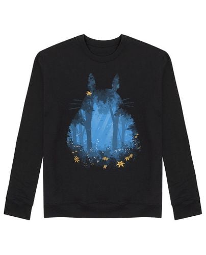 Sudadera Sin Capucha Unisex azul totoro laTostadora - latostadora.com - Modalova