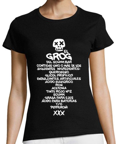 Camiseta mujer The Secret of Monkey Island: Receta Grog - latostadora.com - Modalova