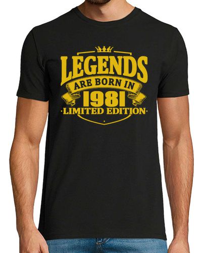 Camiseta las leyendas nacen en 1981 - latostadora.com - Modalova