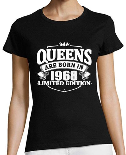 Camiseta Mujer Manga Corta las reinas nacen en 1968 laTostadora - latostadora.com - Modalova