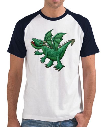 Camiseta béisbol para hombre dragón verde - latostadora.com - Modalova