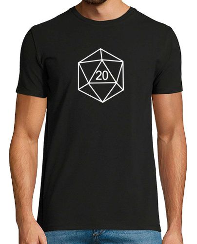 Camiseta Hombre Manga Corta Dado 20 - juegos de rol - blanco laTostadora - latostadora.com - Modalova