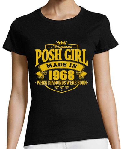 Camiseta mujer chica elegante hecho en 1968 - latostadora.com - Modalova