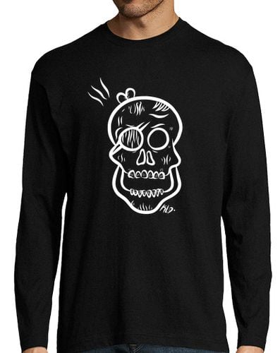 Camiseta Hombre Manga Larga Hombre, manga larga, Calavera white laTostadora - latostadora.com - Modalova