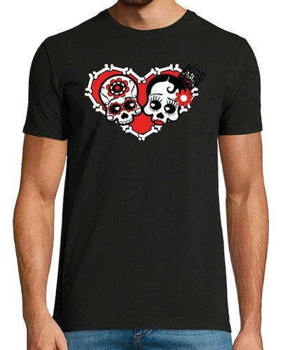 Camiseta Hombre Manga Corta Muertos de Amor black laTostadora - latostadora.com - Modalova