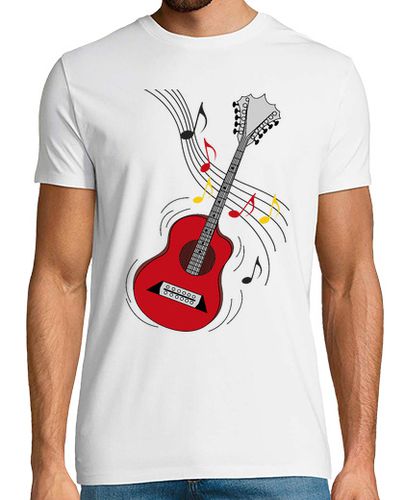 Camiseta Hombre Manga Corta guitarra de rock divertido laTostadora - latostadora.com - Modalova