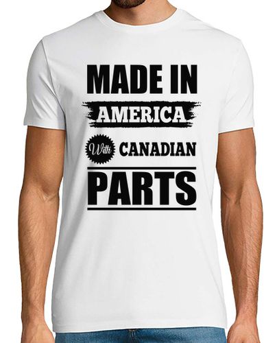 Camiseta hecho en américa con las piezas canadienses - latostadora.com - Modalova