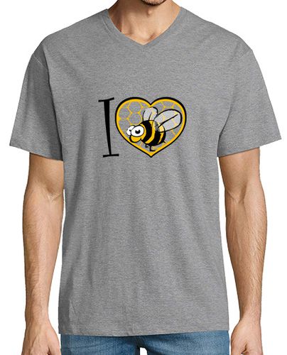 Camiseta Hombre Cuello Pico amo la abeja laTostadora - latostadora.com - Modalova