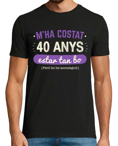 Camiseta Hombre Manga Corta 40 Años Para Estar Tan Bueno, 1984, Catalán laTostadora - latostadora.com - Modalova