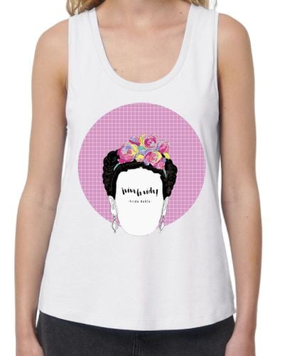 Camiseta Mujer Tirantes Loose Fit Camiseta Frida Viva la Vida morada laTostadora - latostadora.com - Modalova