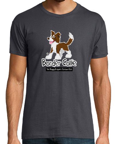 Camiseta Border Collie Cartoon Club - Brown laTostadora - latostadora.com - Modalova