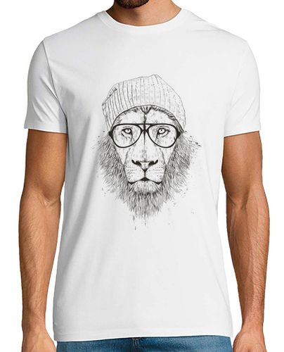 Camiseta Hombre Manga Corta león fresco (bw) laTostadora - latostadora.com - Modalova