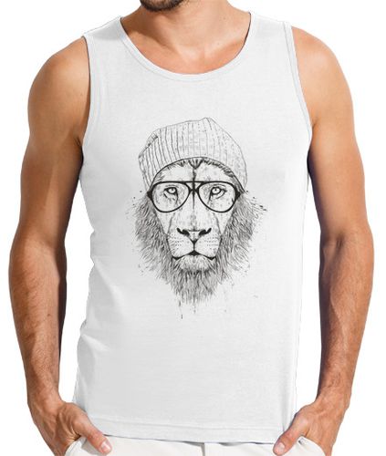 Camiseta Hombre Sin Mangas león fresco (bw) laTostadora - latostadora.com - Modalova