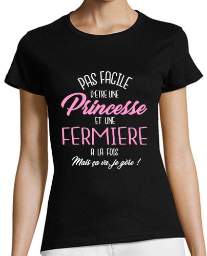 Camiseta mujer la princesa y el agricultor - latostadora.com - Modalova