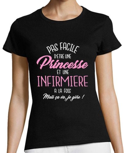 Camiseta Mujer Manga Corta princesa y enfermera laTostadora - latostadora.com - Modalova