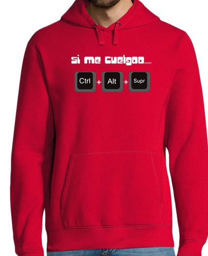 Sudadera Con Capucha Para Hombre Si me cuelgoo... humor Geek laTostadora - latostadora.com - Modalova