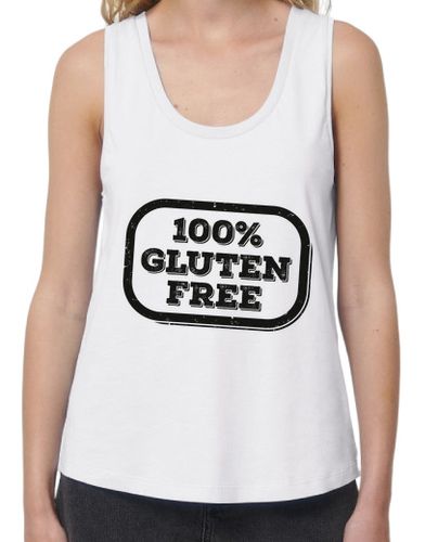 Camiseta mujer Gluten Free (negro) - latostadora.com - Modalova