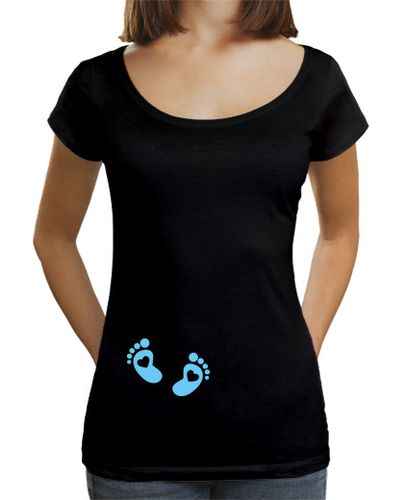 Camiseta mujer Piececitos Azules - latostadora.com - Modalova