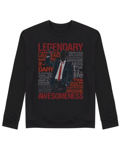 Sudadera Sin Capucha Unisex Barney Stinson - Legendary T-Shirt of Aw laTostadora - latostadora.com - Modalova