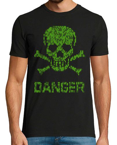 Camiseta Hombre Manga Corta Binary danger alert laTostadora - latostadora.com - Modalova